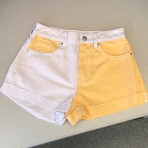 Yellow & pink shorts